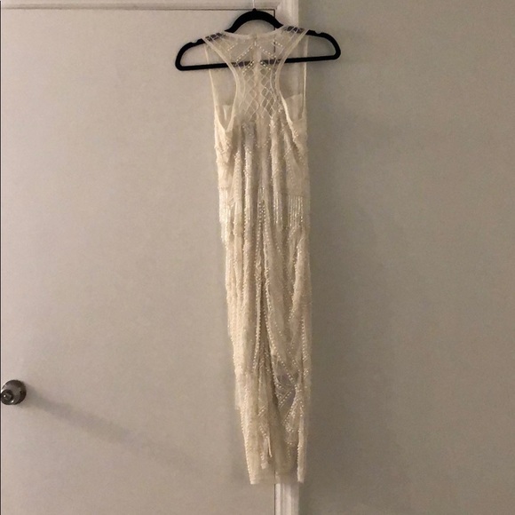 ASOS embellished pearl mini fringe dress - Picture 2 of 6